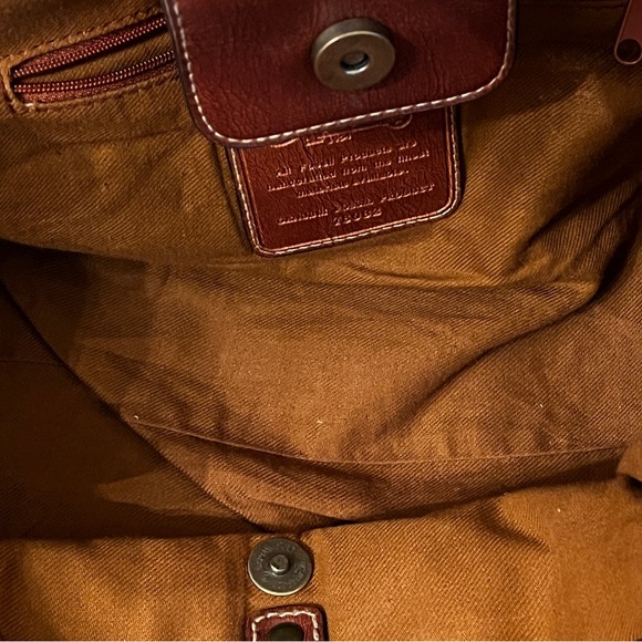 Fossil Cierra Wooden Ring Handle Multi Satchel - Picture 7 of 8